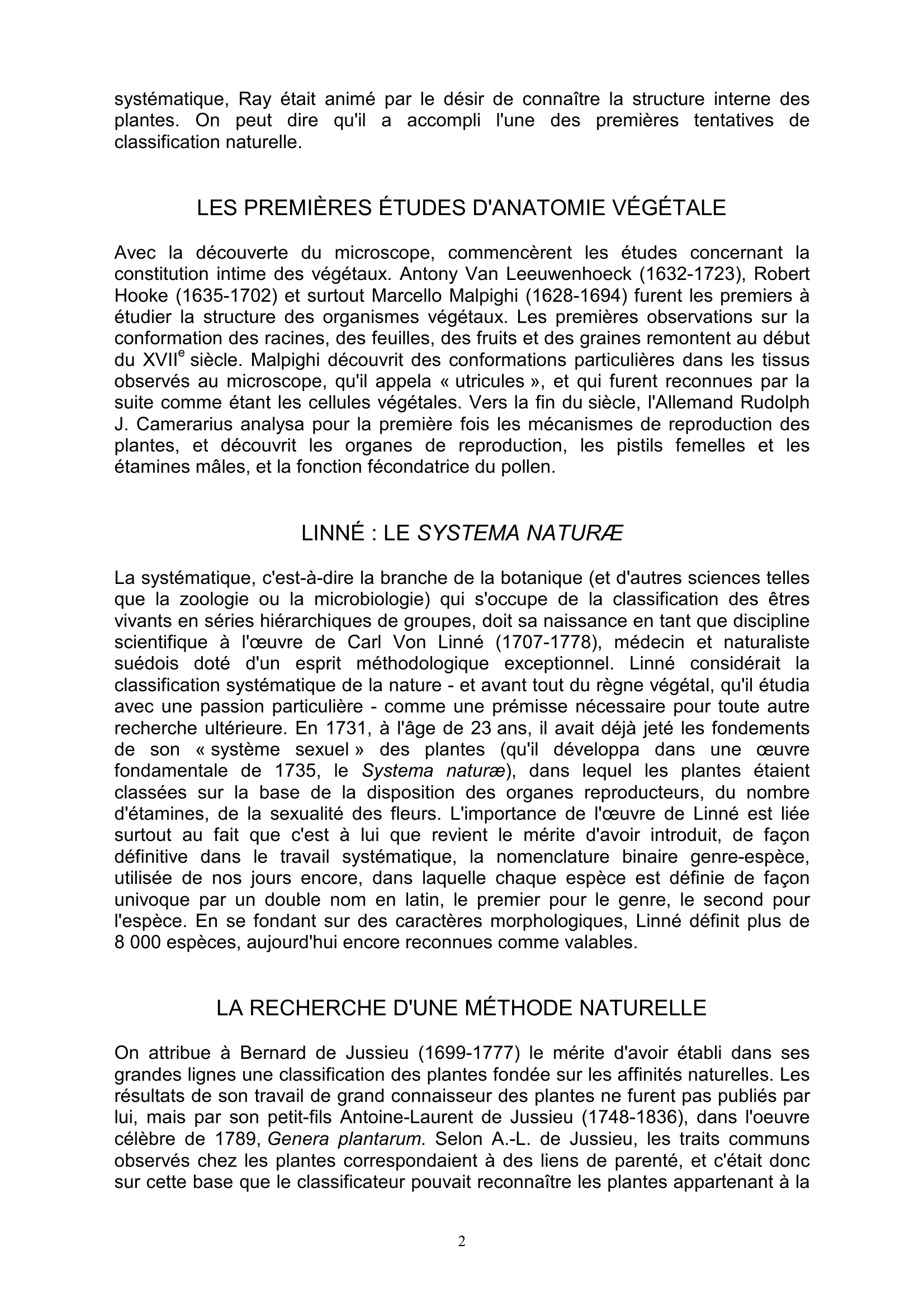 Prévisualisation du document HISTOIRE DE LA BOTANIQUE