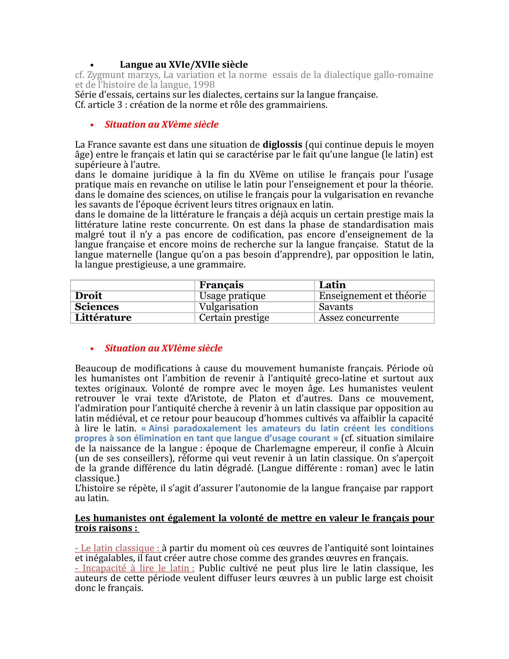 Prévisualisation du document HISTOIRE DE LA LANGUE