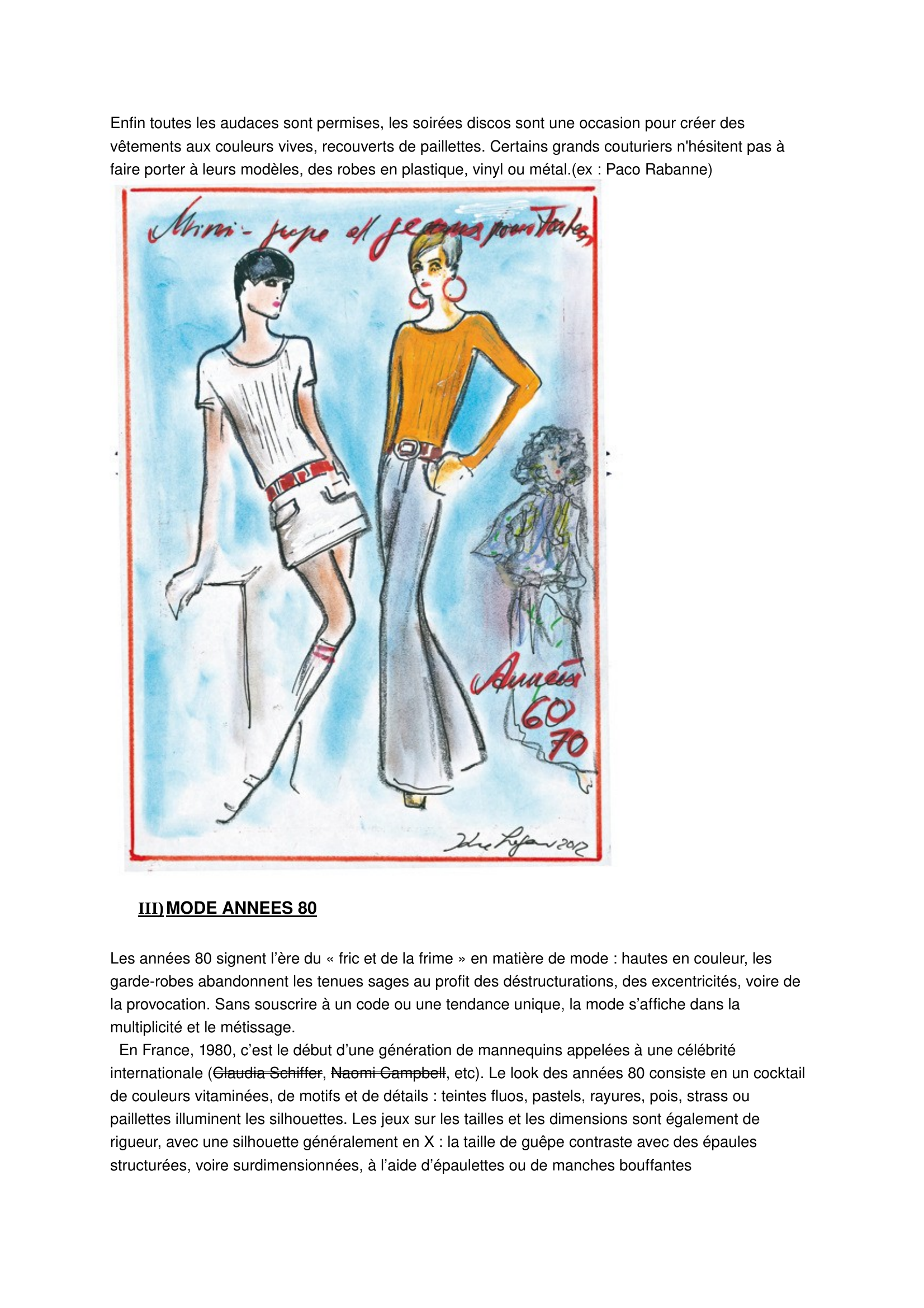 Prévisualisation du document Histoire de la mode de 1960 à nos jours