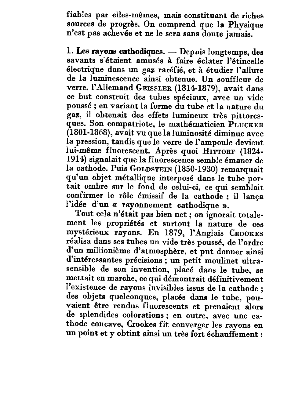 Prévisualisation du document HISTOIRE DE LA PHYSIQUE DE LA FIN DU XIXe SIÈCLE