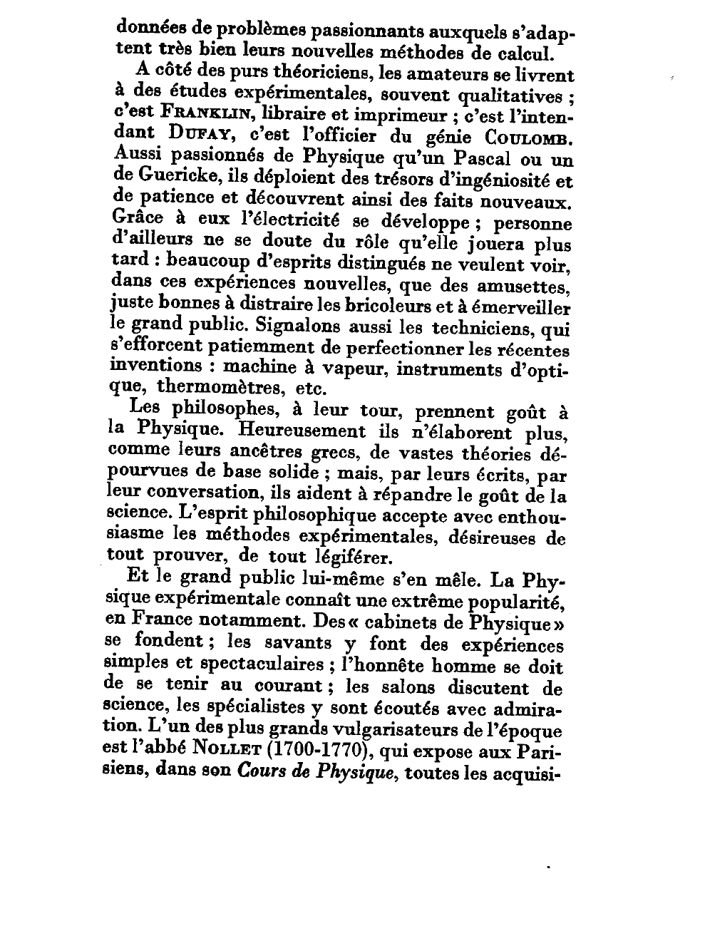 Prévisualisation du document HISTOIRE DE LA PHYSIQUE : LE XVIIIe SIÈCLE