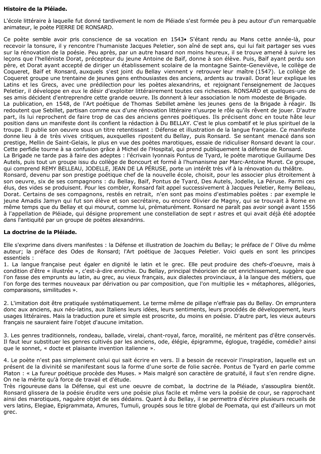 Prévisualisation du document 	Histoire de la Pléiade.