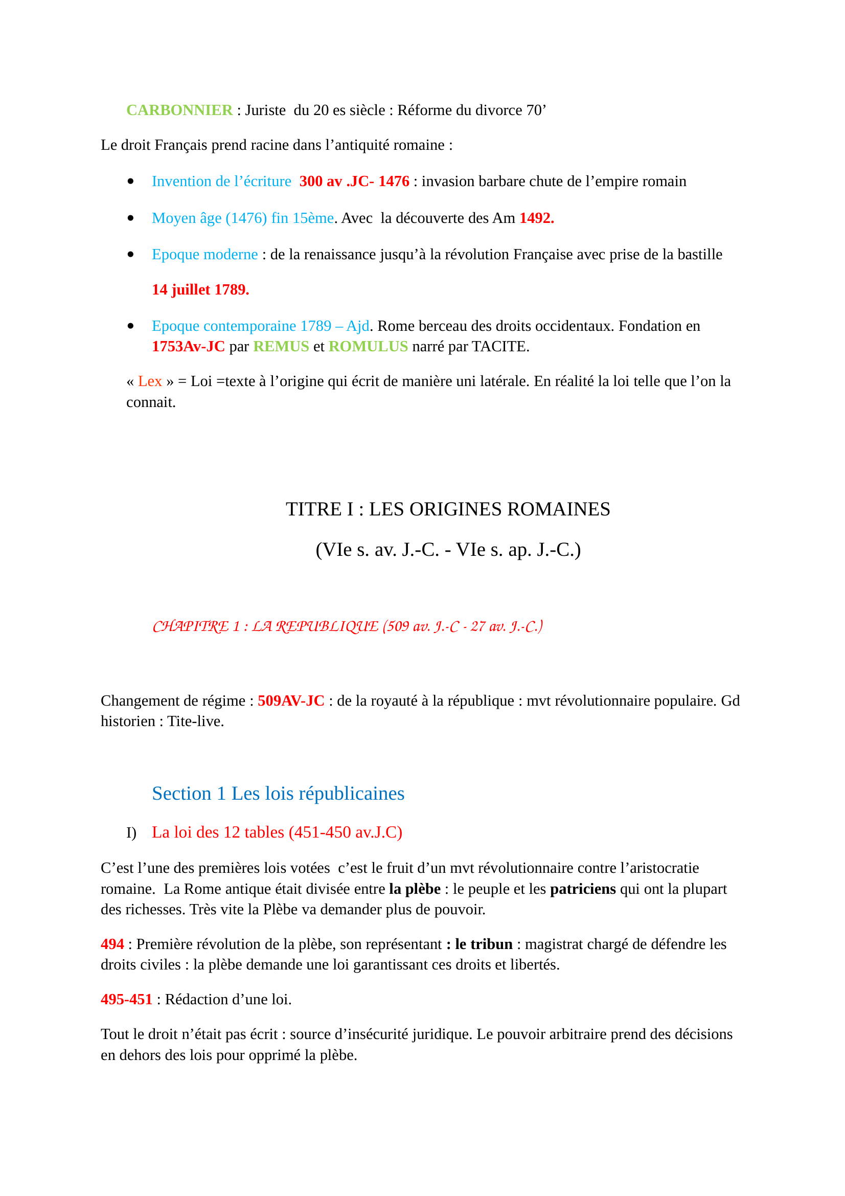 Prévisualisation du document histoire du droit