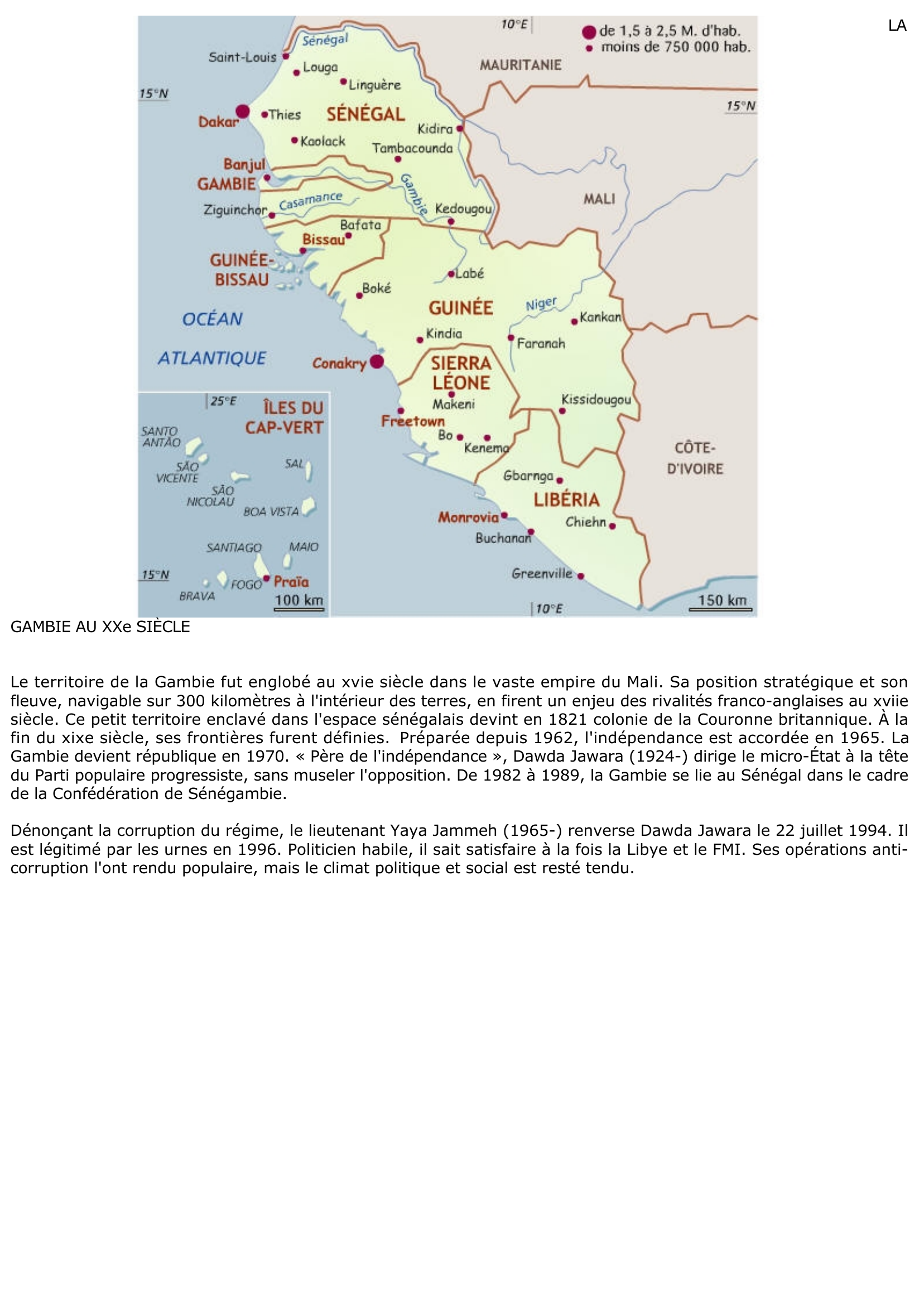 Prévisualisation du document Histoire et Géographie de la Gambie