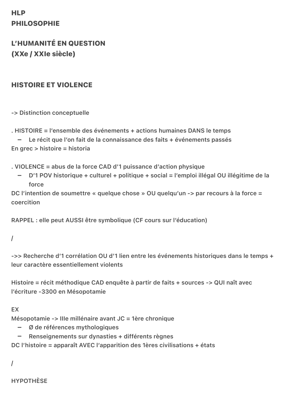 Prévisualisation du document Histoire et violence