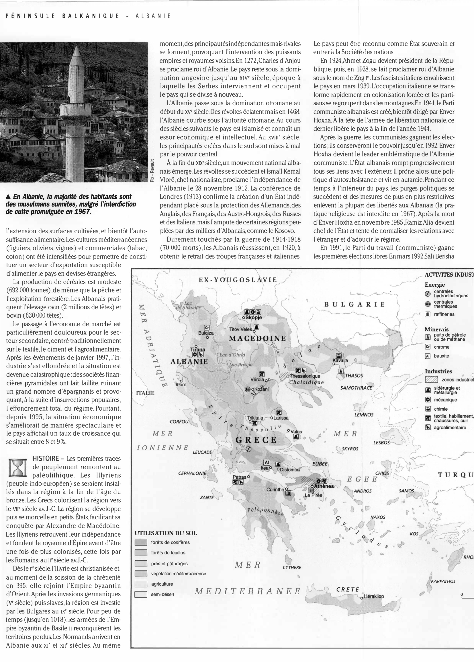 Prévisualisation du document Histoire, géographie et économie: ALBANIE