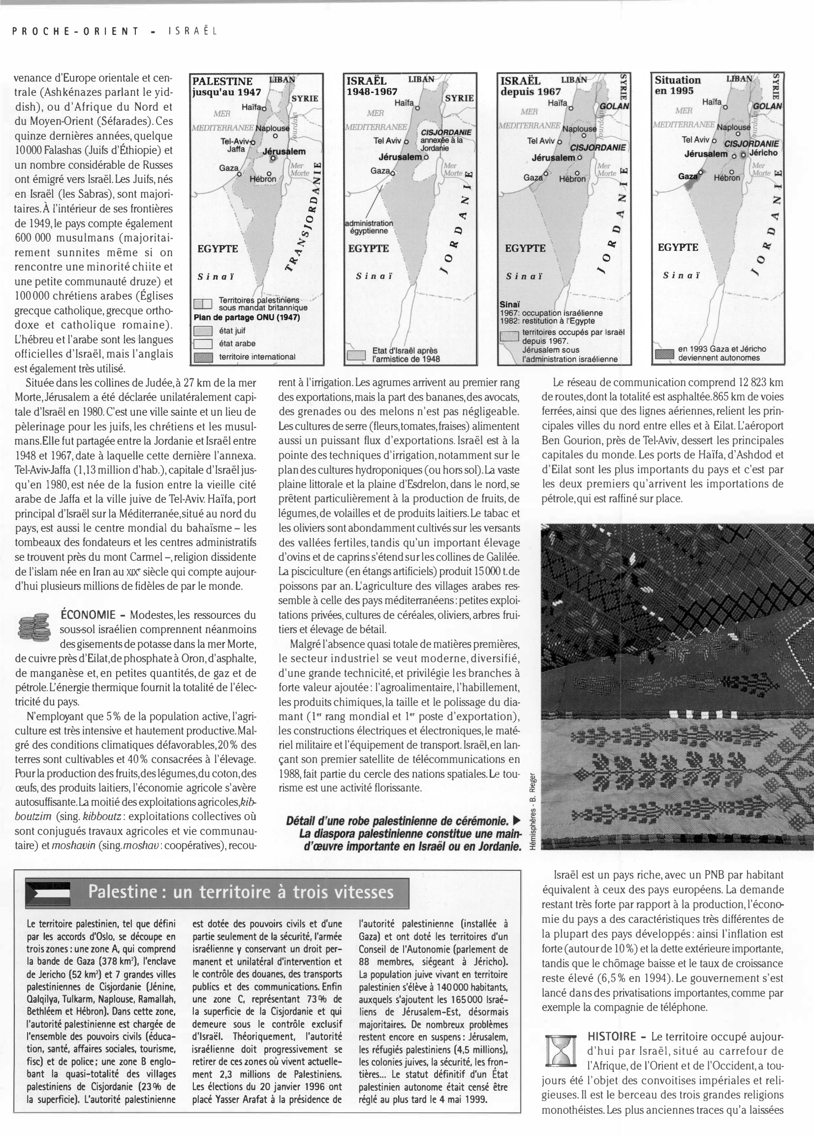 Prévisualisation du document Histoire, géographie et économie: ISRAËL