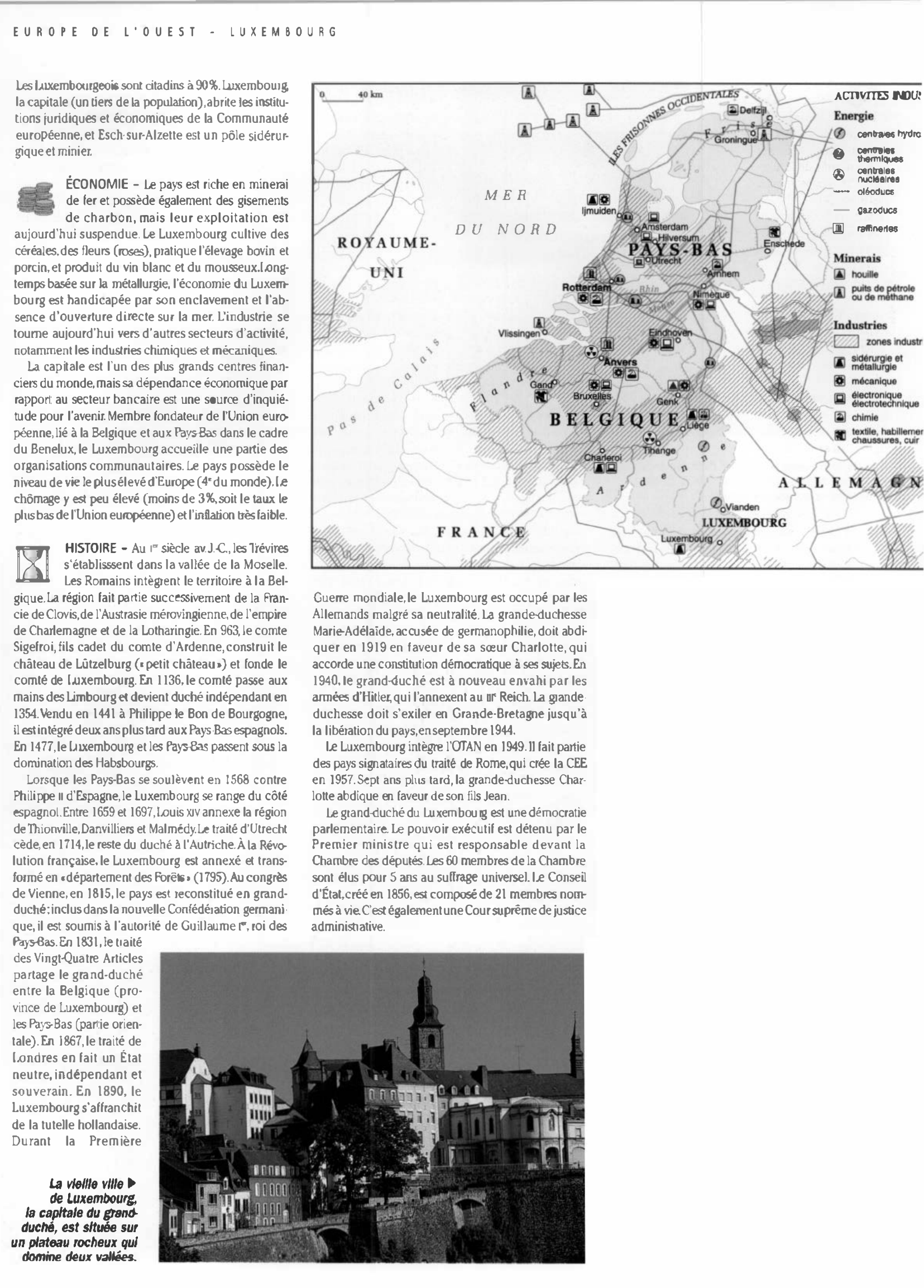 Prévisualisation du document Histoire, géographie et économie: LE LUXEMBOURG