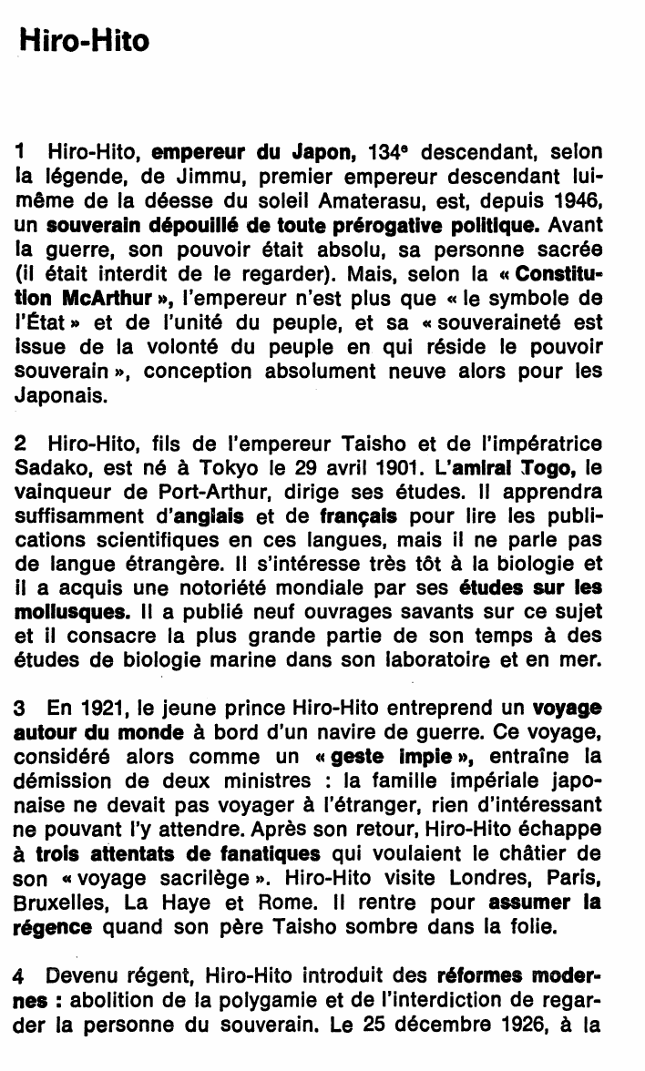 Prévisualisation du document HISTOIRE: Hiro-Hito