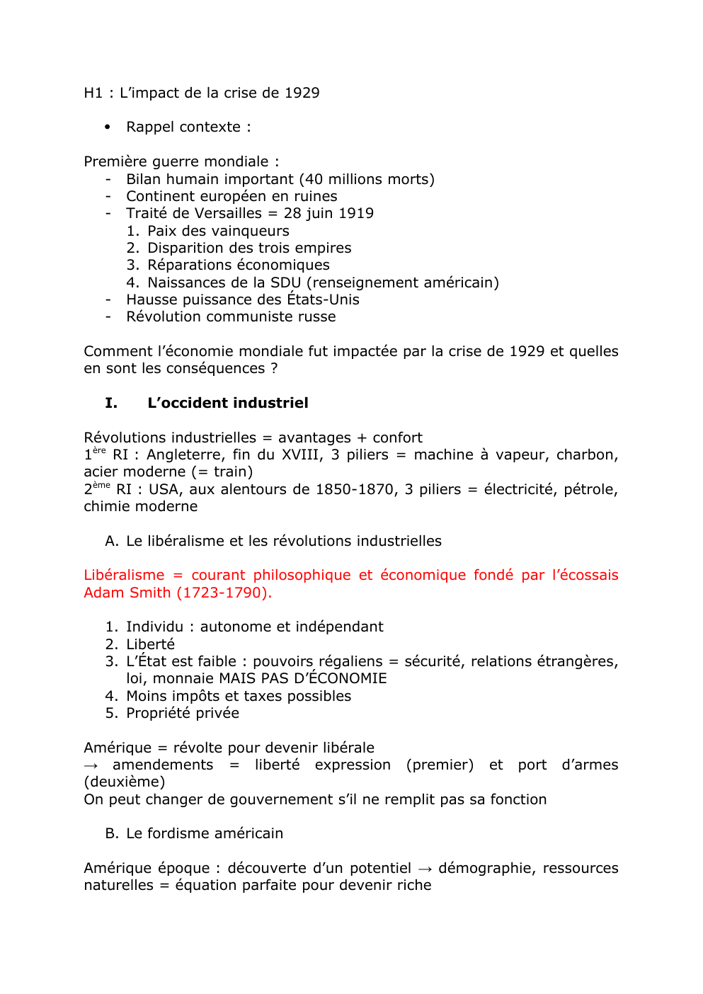 Prévisualisation du document Histoire : la crise de 1929