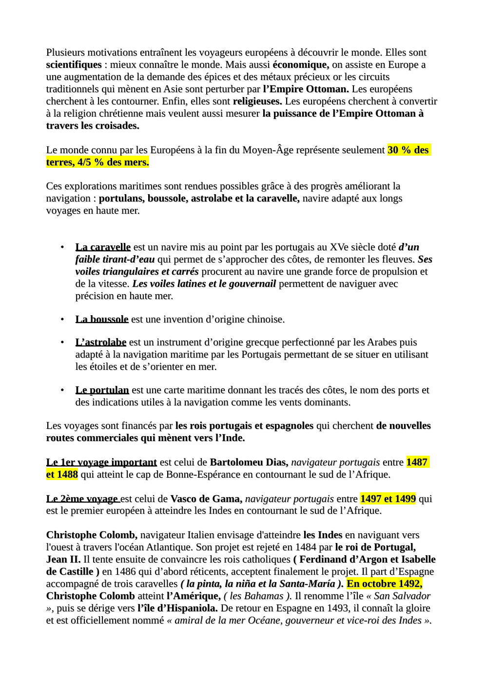 Prévisualisation du document Histoire - L'ouverture atlantique des Européens, les conséquences de la découverte du Nouveau monde