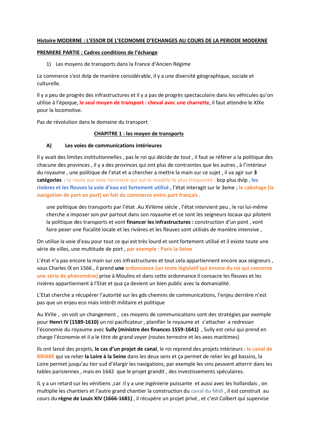 Prévisualisation du document Histoire MODERNE : L’ESSOR DE L’ECONOMIE D’ECHANGES AU COURS DE LA PERIODE MODERNE