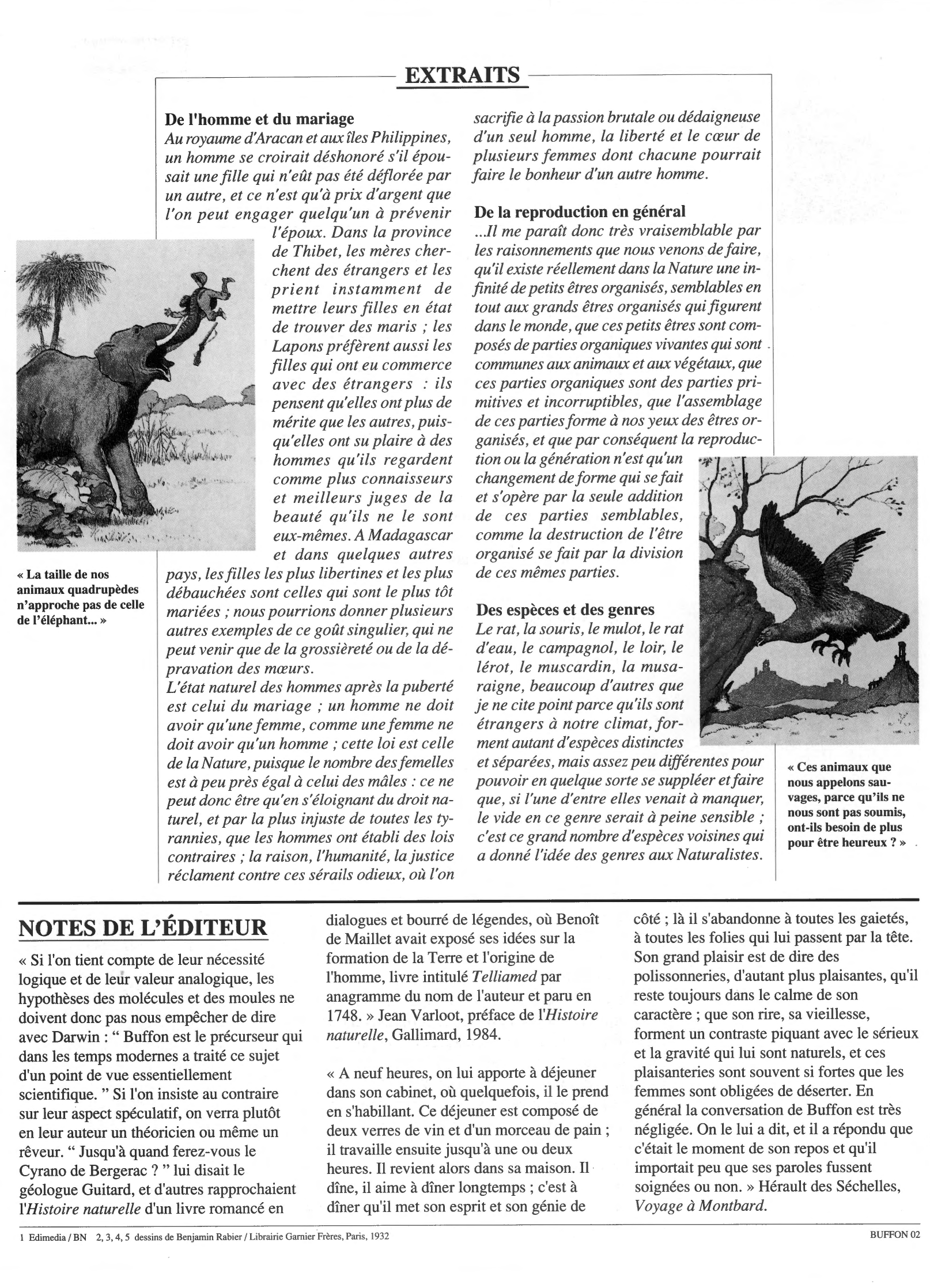 Prévisualisation du document Histoire naturelle de Buffon