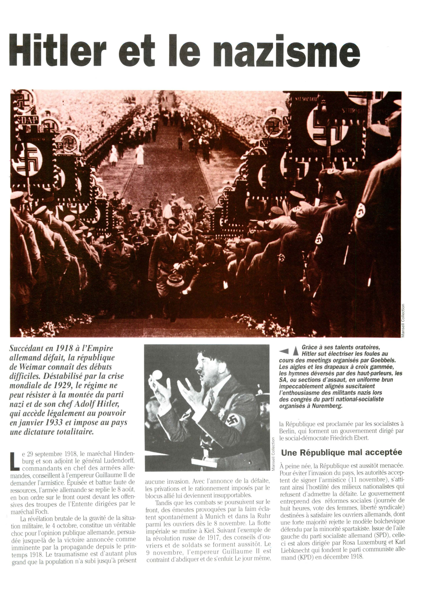 Prévisualisation du document Hitler et le nazisme