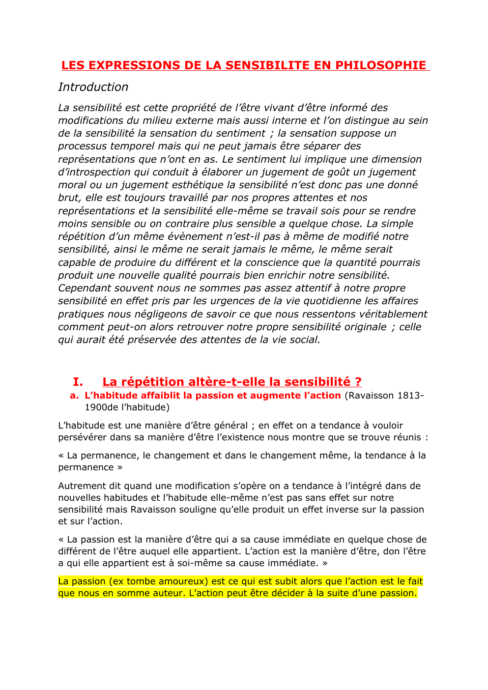 Prévisualisation du document HLP TERMINAL L'EXPRESSION DE LA SENSIBILITE