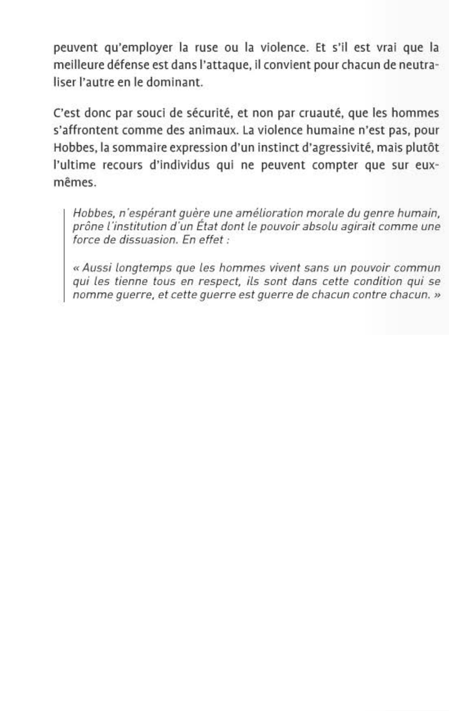 Prévisualisation du document Hobbes, « L'homme est un loup pour l'homme ». Commentez cette citation.