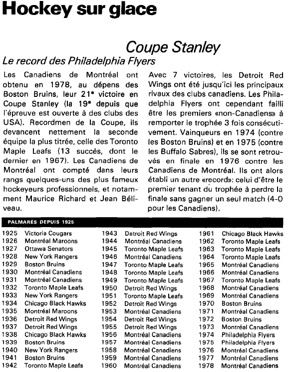 Prévisualisation du document Hockey sur glace:Coupe Stanley (sport).