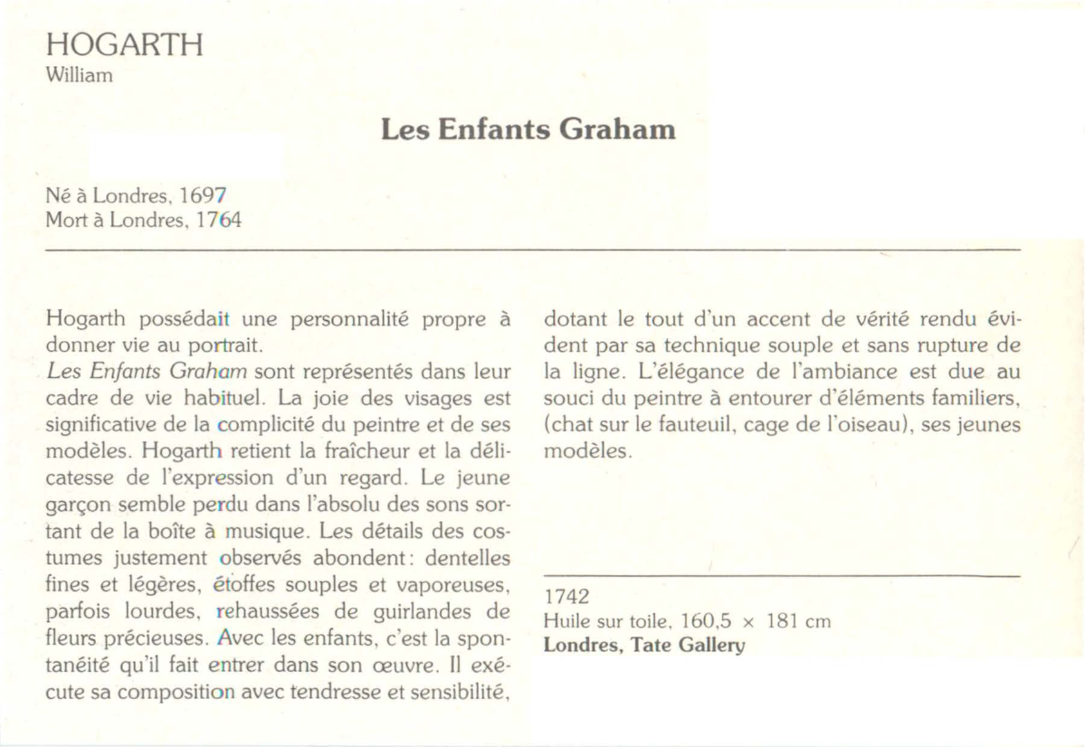 Prévisualisation du document HOGARTH William : Les Enfants Graham