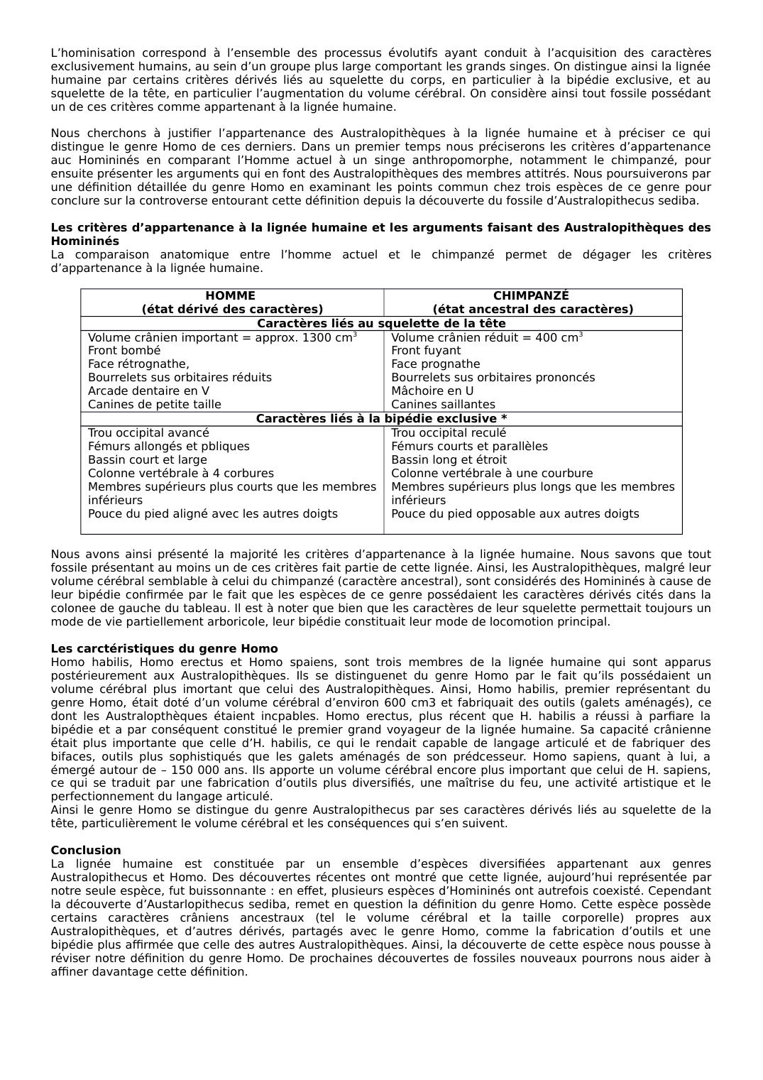 Prévisualisation du document hominisation