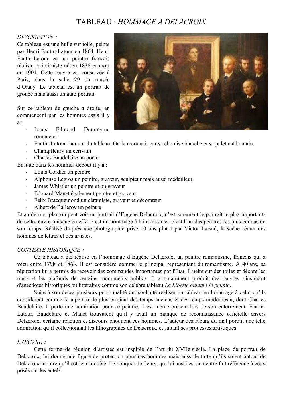 Prévisualisation du document Hommage a Eugène Delacroix