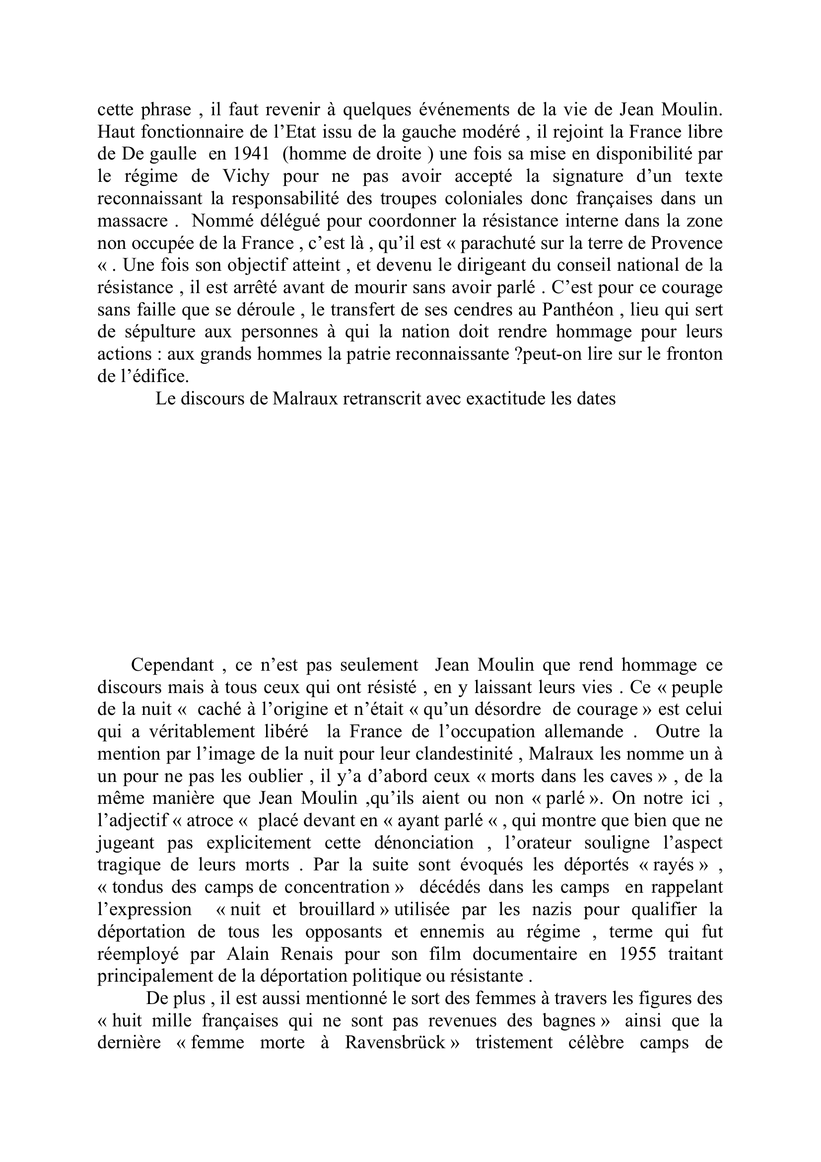 Prévisualisation du document Hommage national à Jean Moulin : Etude critique  d'un document d'histoire