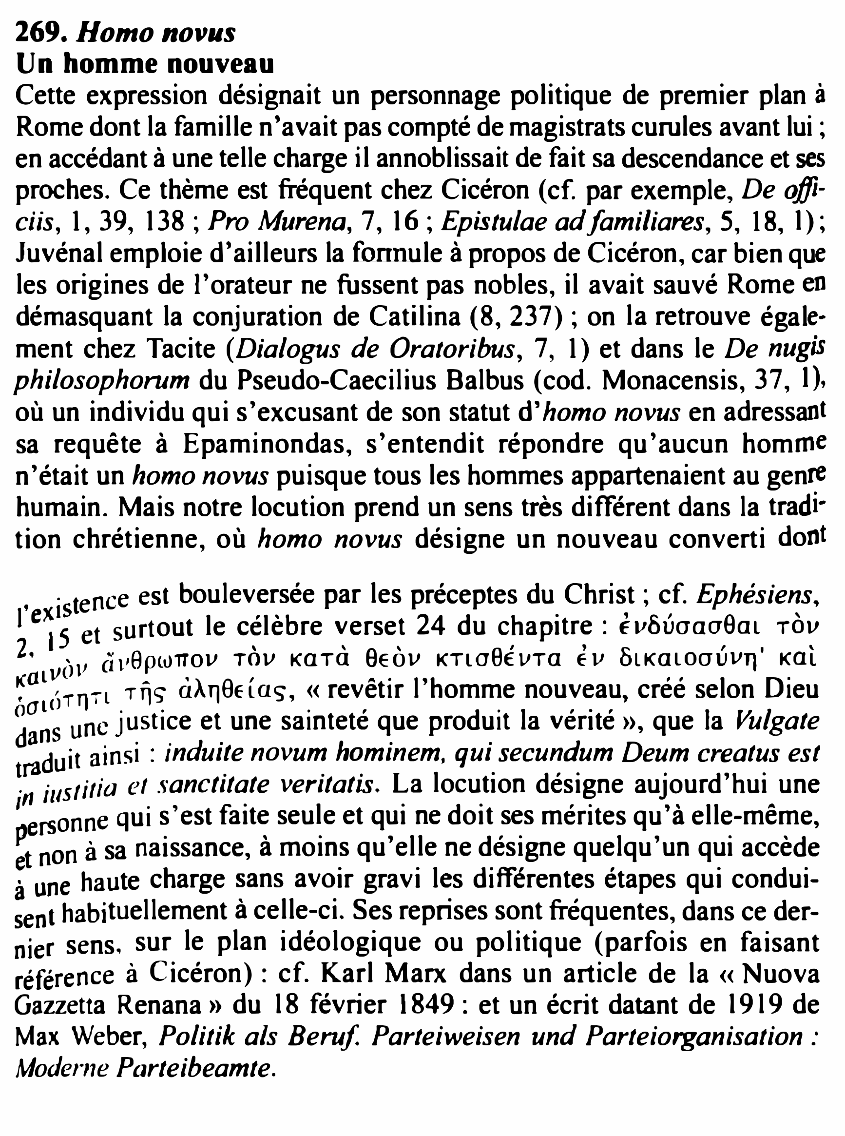 Prévisualisation du document Homo novus