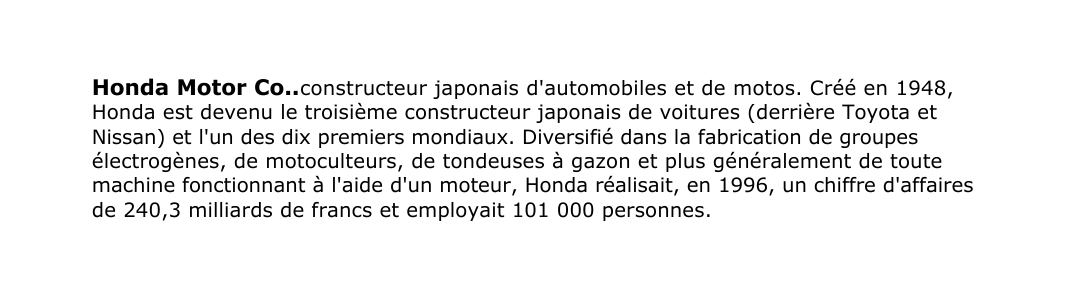 Prévisualisation du document Honda Motor Co.
