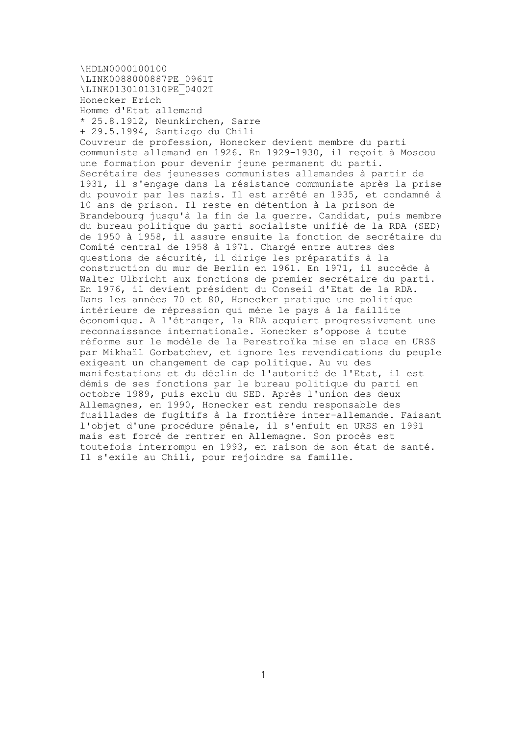 Prévisualisation du document Honecker Erich