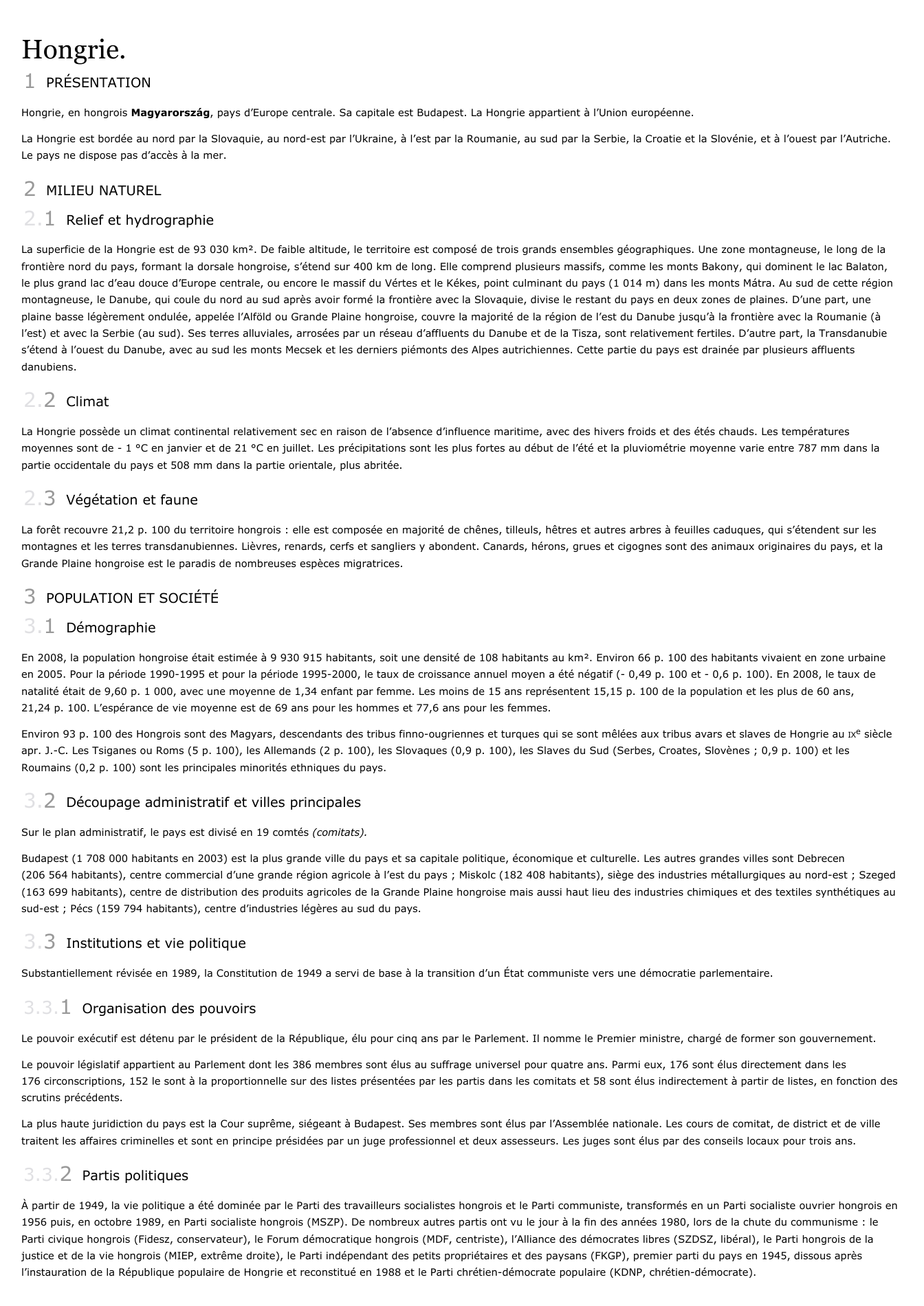 Prévisualisation du document Hongrie.