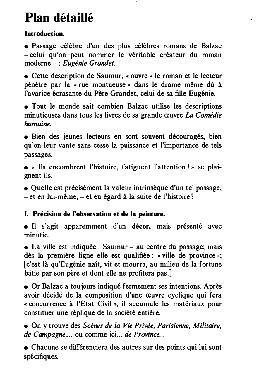 Prévisualisation du document Honoré de BALZAC, Eugénie Grandet (début du roman) - commentaire composé