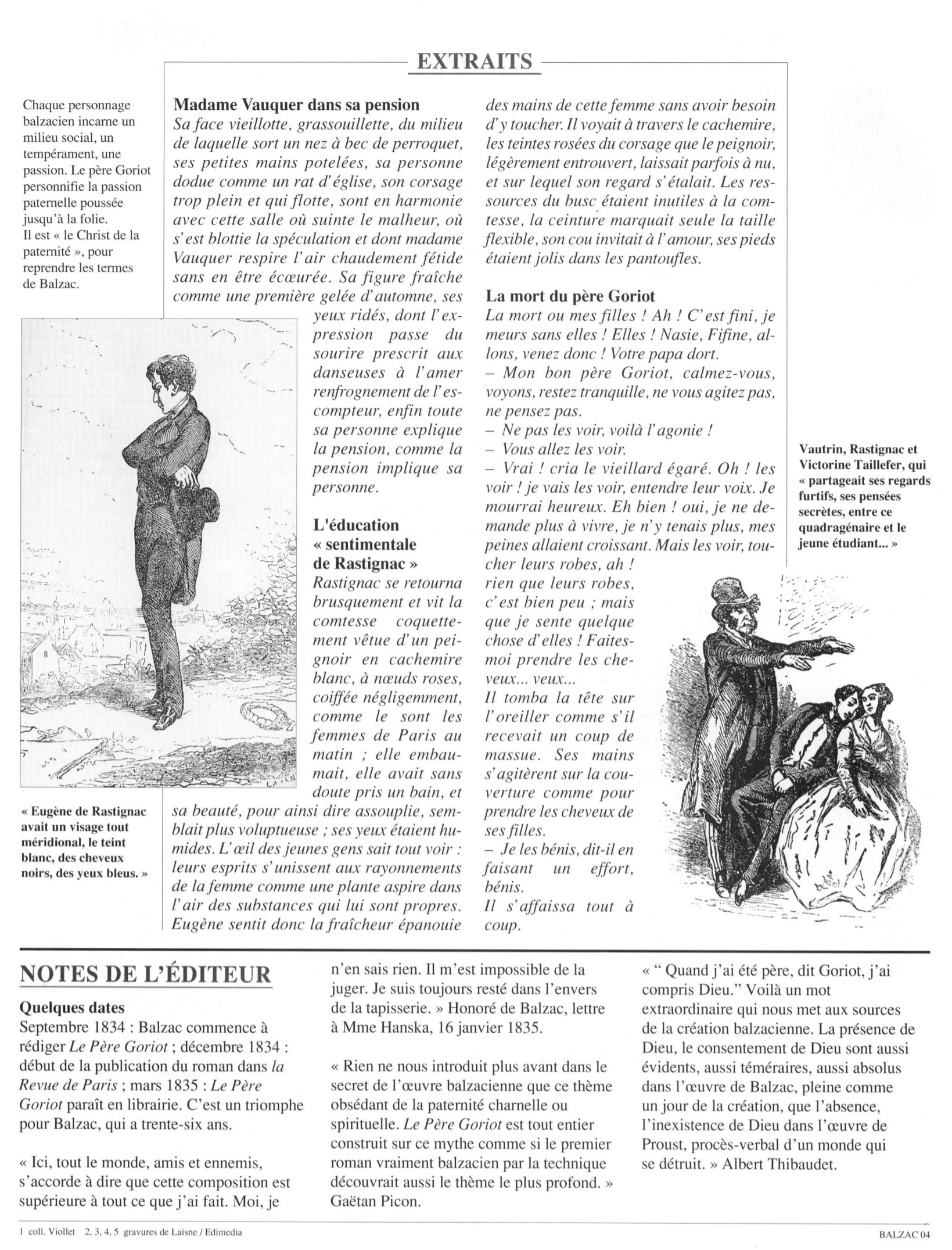 Prévisualisation du document HONORÉ  DE BALZAC:
Le Père Goriot.