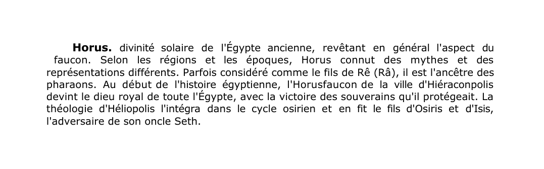 Prévisualisation du document Horus.