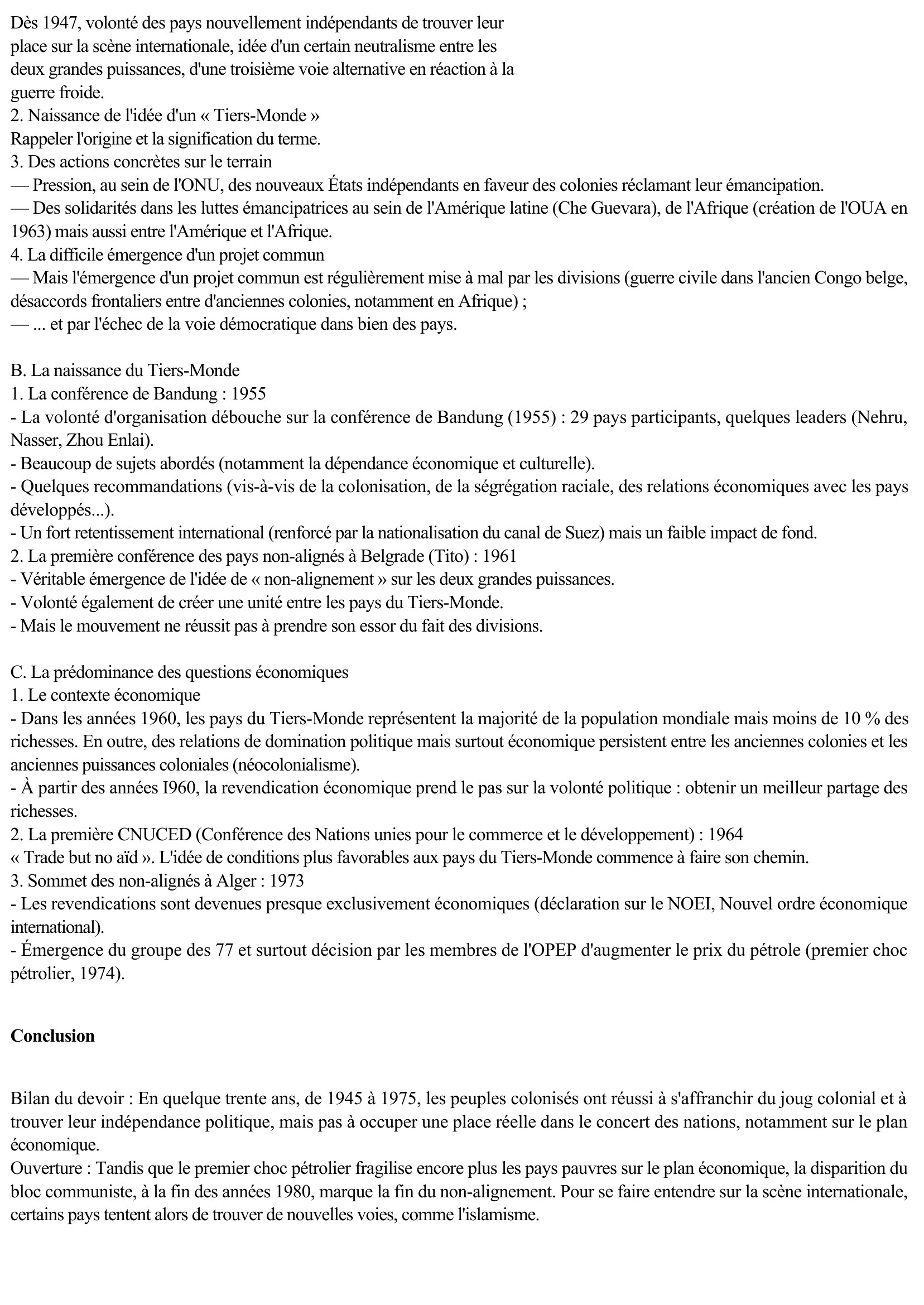 Prévisualisation du document Hostilité Des Deux Grandes Puissances (États-Unis Et Urss) Et De La Toute Nouvelle Onu À La Colonisation.