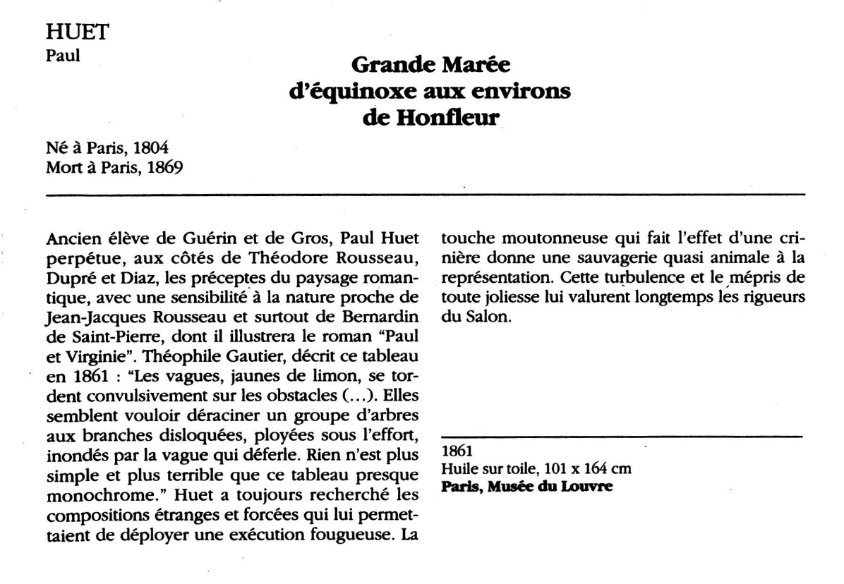 Prévisualisation du document HUET Paul : Grande Marée d'équinoxe aux environs de Honfleur