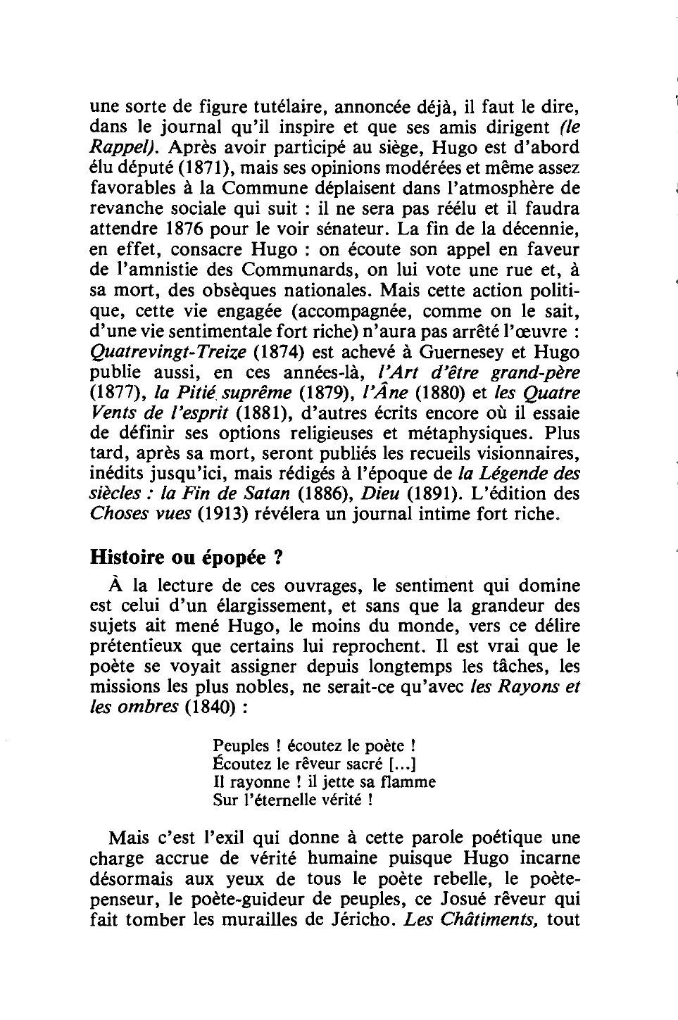 Prévisualisation du document Hugo, Victor