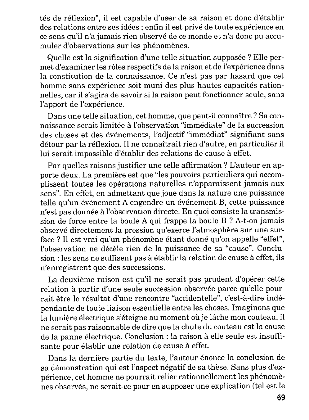 Prévisualisation du document Hume: l'origine de l'idée de cause.