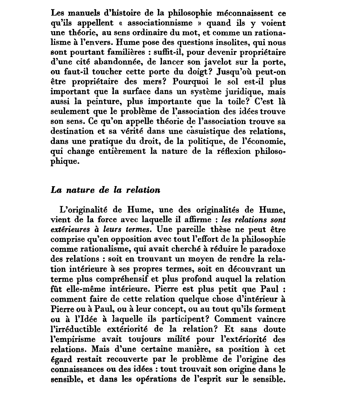 Prévisualisation du document Hume par Deleuze