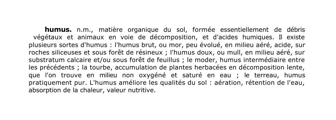 Prévisualisation du document humus.