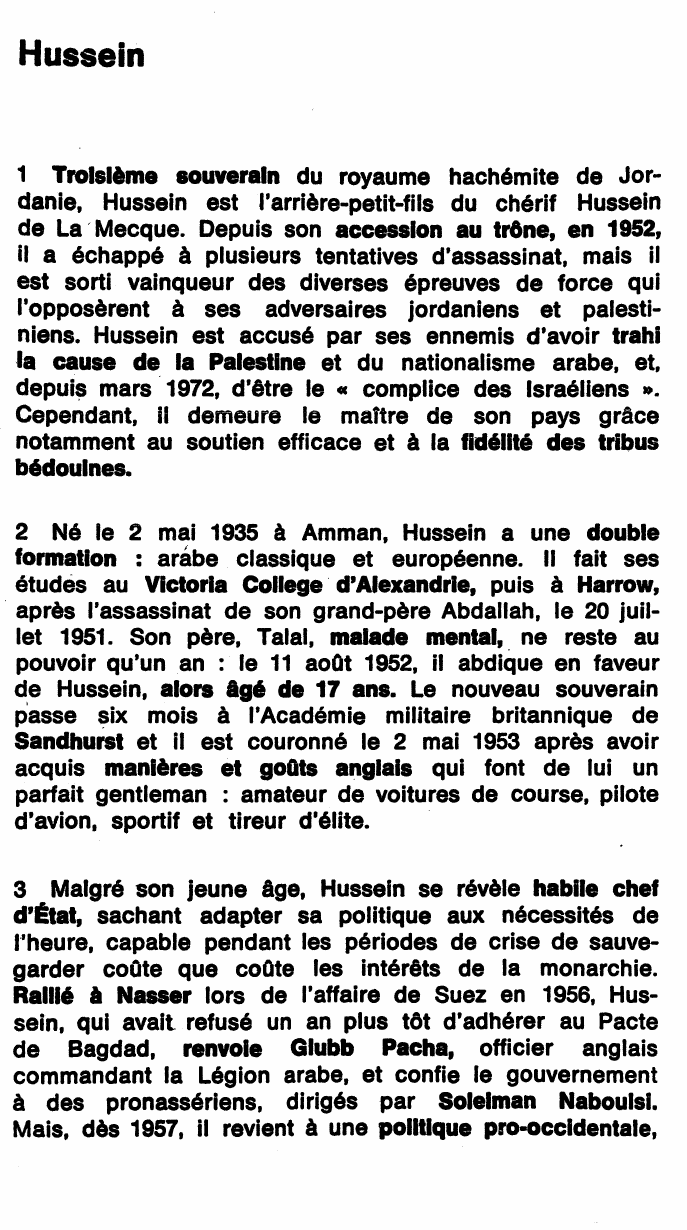 Prévisualisation du document Hussein