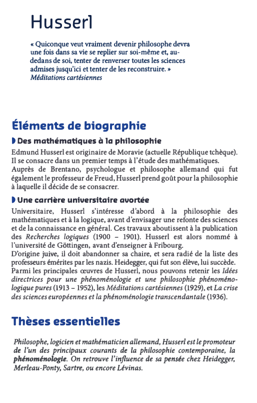 Prévisualisation du document Husserl
« Quiconque veut vraiment devenir philosophe devra
une fois dans sa vie se replier sur soi-même et, au­
dedans...