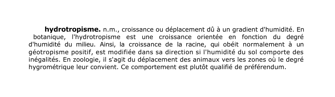 Prévisualisation du document hydrotropisme.