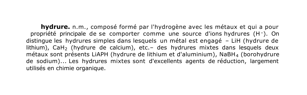 Prévisualisation du document hydrure.