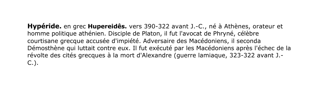 Prévisualisation du document Hypéride.