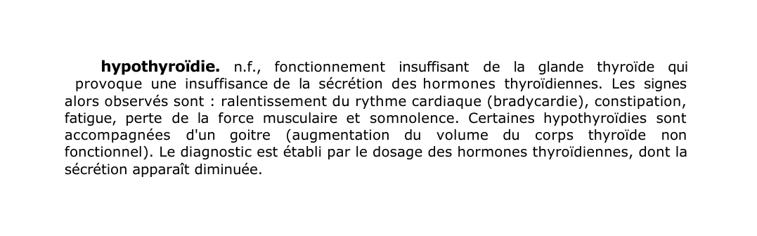 Prévisualisation du document hypothyroïdie.