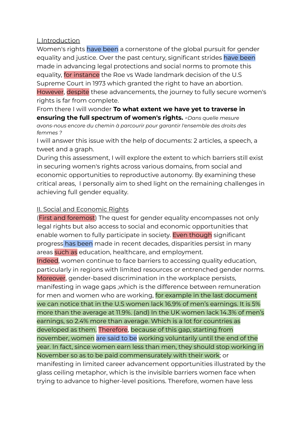 Prévisualisation du document I will wonder to what extent we have yet to traverse in ensuring the full spectrum of women’s right