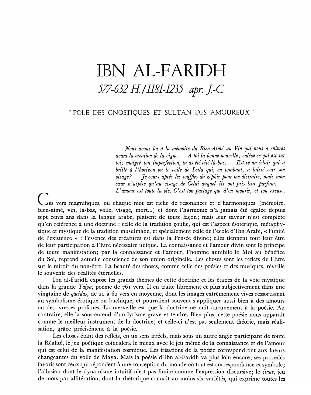 Prévisualisation du document IBN AL-FARIDH