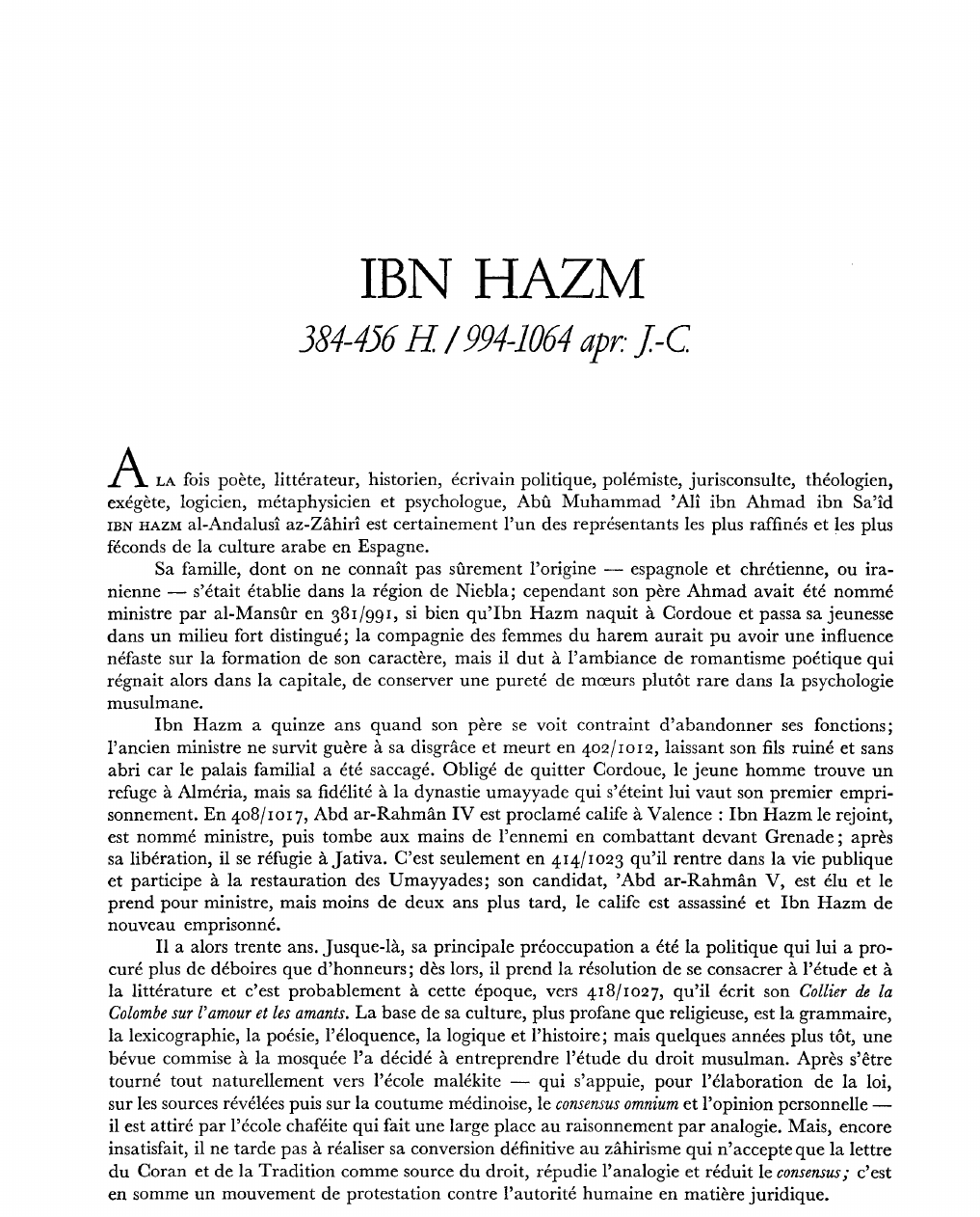 Prévisualisation du document IBN HAZM