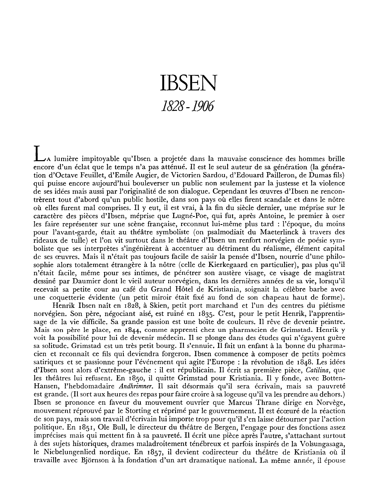 Prévisualisation du document Ibsen, Henrik