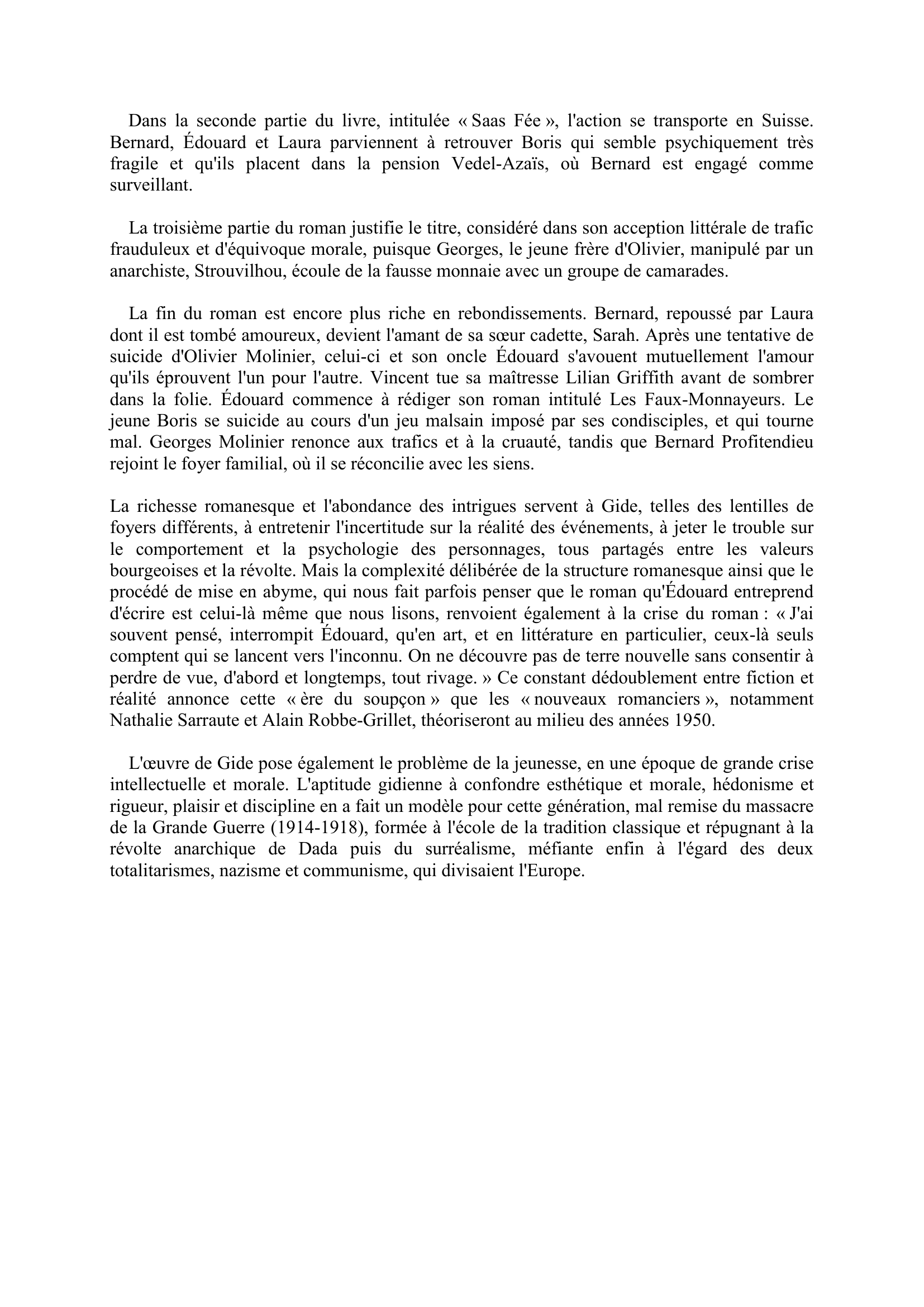 Prévisualisation du document « Il est bon de suivre sa pente pourvu que ce soit en montant. » (GIDE, Journal.). Commentez cette citation.