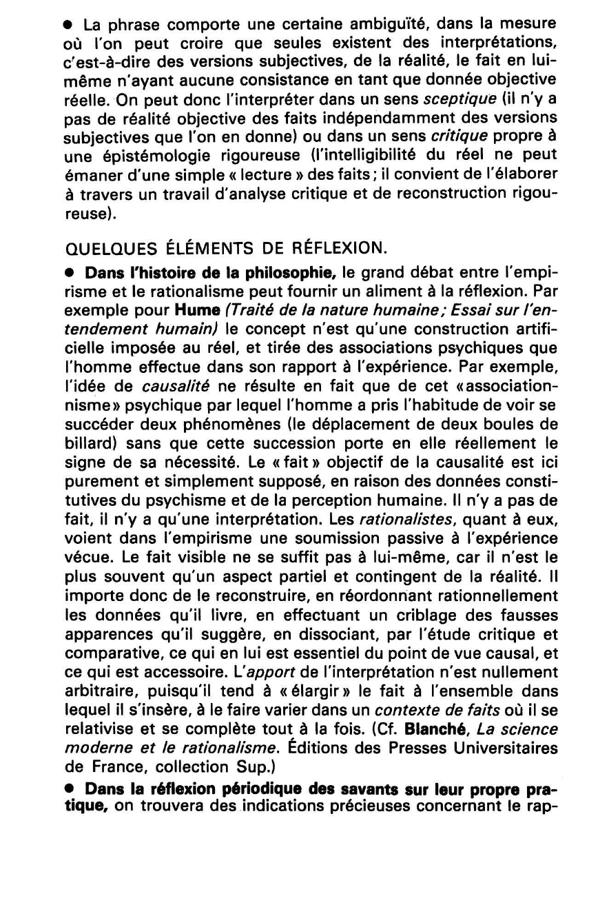 Prévisualisation du document Il n'y a pas de faits. Il n'y a que des interprétations. Expliquez et, si besoin est, discutez cette affirmation d'un philosophe.